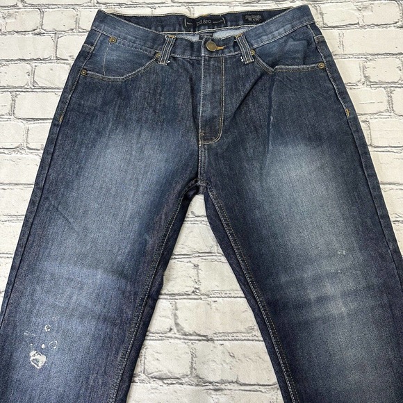 PD & C Denim Slim Straight Jeans Lof of 2 Mens 32x29 Blue 5-Pocket Dark Wash - Picture 3 of 14